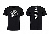Brooklyn Nets 11 Kyrie Irving Black T-Shirts,baseball caps,new era cap wholesale,wholesale hats